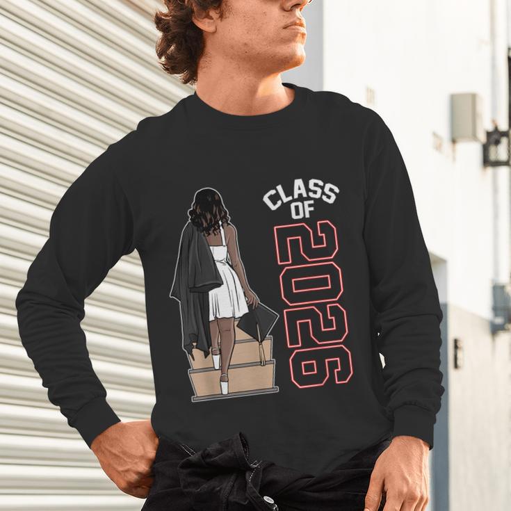 Senior Class Of 2026 Melanin Girl 2026 Graduation Unisex Long Sleeve T-Shirt
