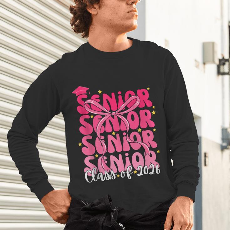 Senior Class Of 2026 Pink Coquette Bow Graduation 2026 Unisex Long Sleeve T-Shirt