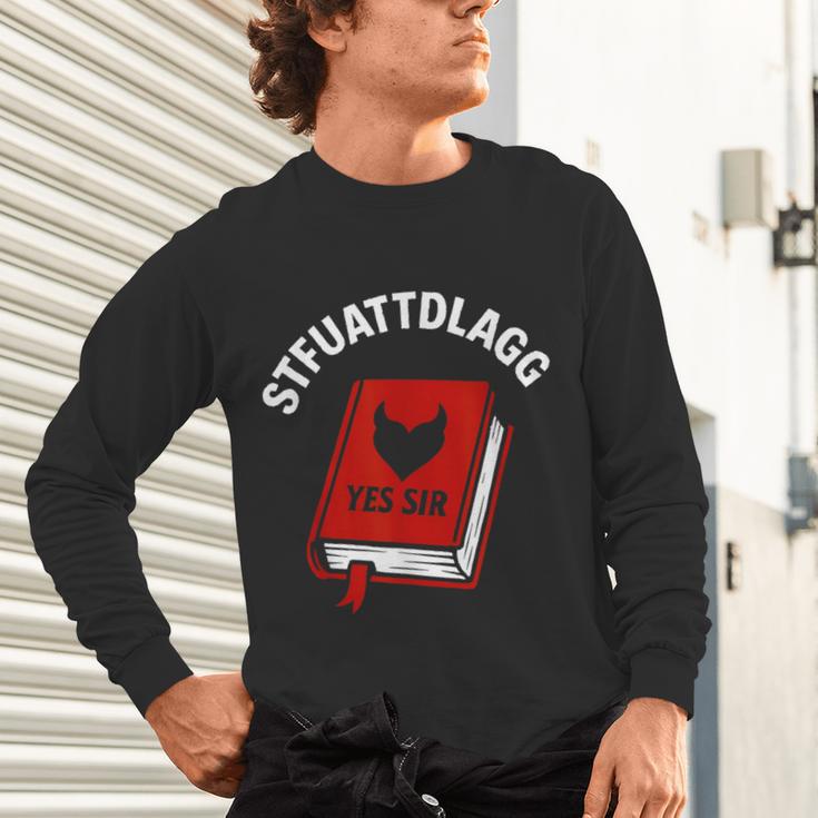 Sexy STFUATTDLAGG Yes Sir Reading Spicy Good Book Love Heart Unisex Long Sleeve T-Shirt