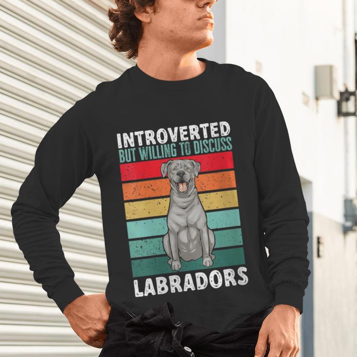 Silver Labrador Retriever Introvert Silver Lab Unisex Long Sleeve T-Shirt Silver Labrador Retriever Introvert Silver Lab Unisex Long Sleeve T-Shirt