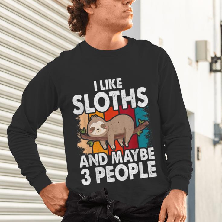 Sloth For Sloth Lover Men Women Kids Introvert Unisex Long Sleeve T-Shirt Sloth For Sloth Lover Men Women Kids Introvert Unisex Long Sleeve T-Shirt