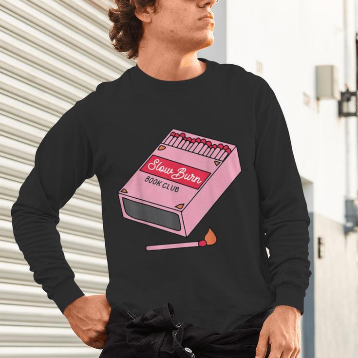 Slow Burn Book Club Unisex Long Sleeve T-Shirt Slow Burn Book Club Unisex Long Sleeve T-Shirt