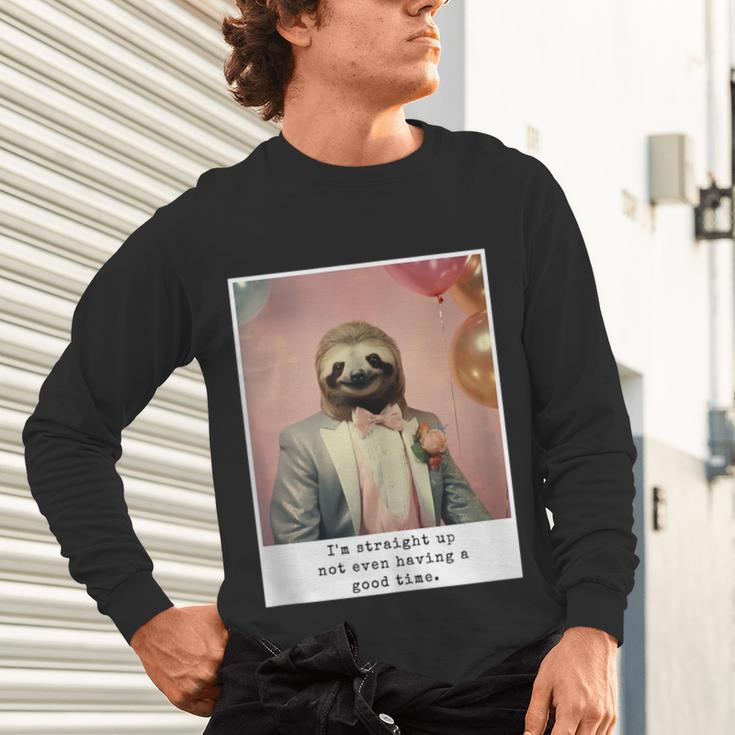 Social Anxiety Not Having A Good Time Socializing Introvert Unisex Long Sleeve T-Shirt Social Anxiety Not Having A Good Time Socializing Introvert Unisex Long Sleeve T-Shirt