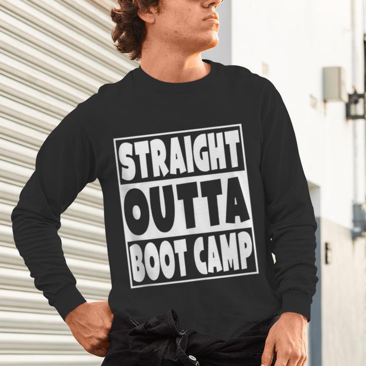 Straight Outta Boot Camp Military Basic Training Graduation Unisex Long Sleeve T-Shirt