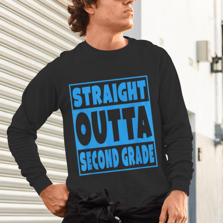 Straight Outta Second Grade Graduation Class Unisex Long Sleeve T-Shirt