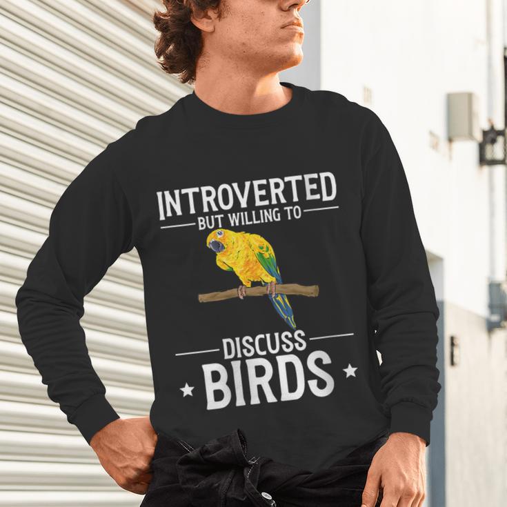 Sun Conure Introvert Parrot Bird Sun Conure Unisex Long Sleeve T-Shirt