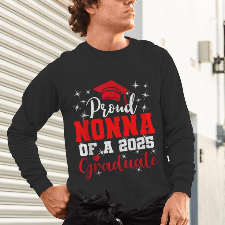 Super Proud Nonna Of 2025 Graduate Senior Graduation Family Unisex Long Sleeve T-Shirt