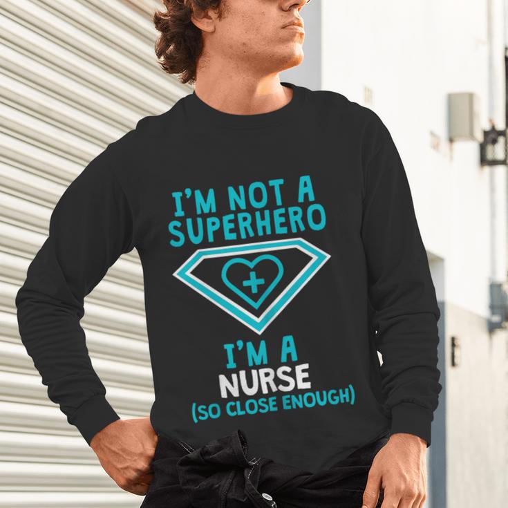 Superhero RN Nurse Shirt Graduation Unisex Long Sleeve T-Shirt