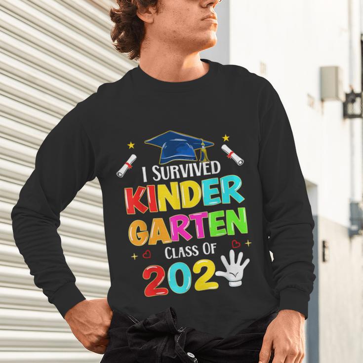 I Survived Kindergarten Graduation 2025 Graduate Boys Girls Unisex Long Sleeve T-Shirt