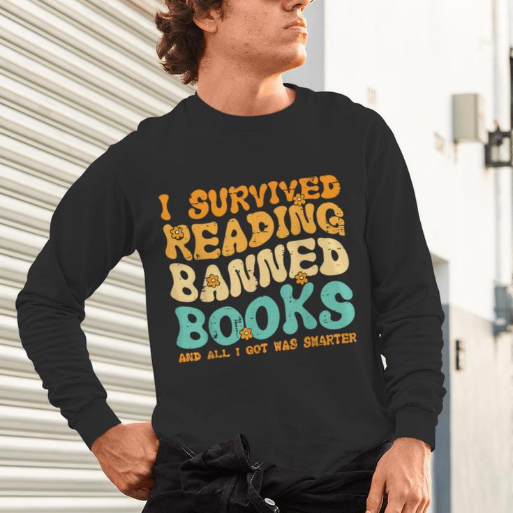 I Survived Reading Banned Books Read Librarian Men Women Unisex Long Sleeve T-Shirt I Survived Reading Banned Books Read Librarian Men Women Unisex Long Sleeve T-Shirt