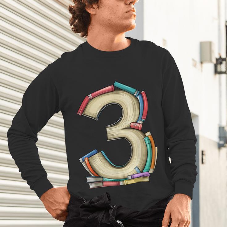 Toddler 3rd Birthday Books Themed 3 Year Old Boys Kids Girls Unisex Long Sleeve T-Shirt Toddler 3rd Birthday Books Themed 3 Year Old Boys Kids Girls Unisex Long Sleeve T-Shirt