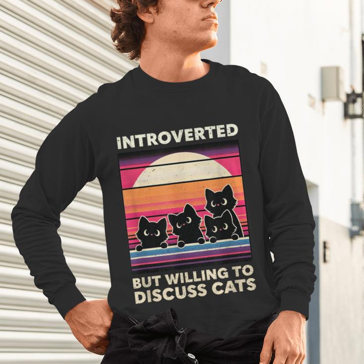 Unique Art For Introverted Cat Fans -Adults Cat Humorous Introvert Small Unisex Long Sleeve T-Shirt Unique Art For Introverted Cat Fans -Adults Cat Humorous Introvert Small Unisex Long Sleeve T-Shirt