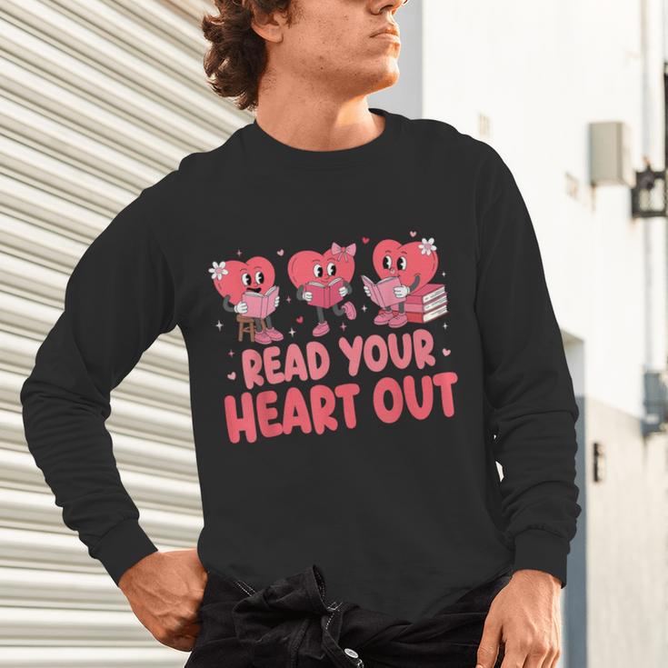 Valentine Day Book Read Your Heart Out Lovers Teacher Kids Unisex Long Sleeve T-Shirt Valentine Day Book Read Your Heart Out Lovers Teacher Kids Unisex Long Sleeve T-Shirt