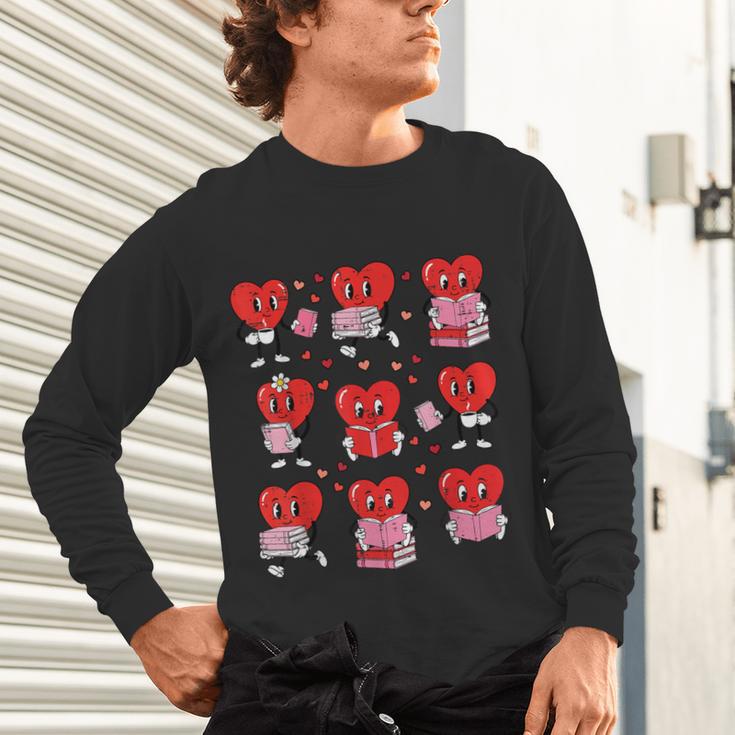 Valentines Day Librarian Heart Reading Book Women Men Kids Unisex Long Sleeve T-Shirt Valentines Day Librarian Heart Reading Book Women Men Kids Unisex Long Sleeve T-Shirt