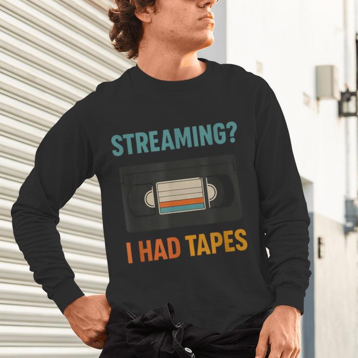 VHS Cassette Tape Retro 80s 90s Nostalgia Unisex Long Sleeve T-Shirt VHS Cassette Tape Retro 80s 90s Nostalgia Unisex Long Sleeve T-Shirt