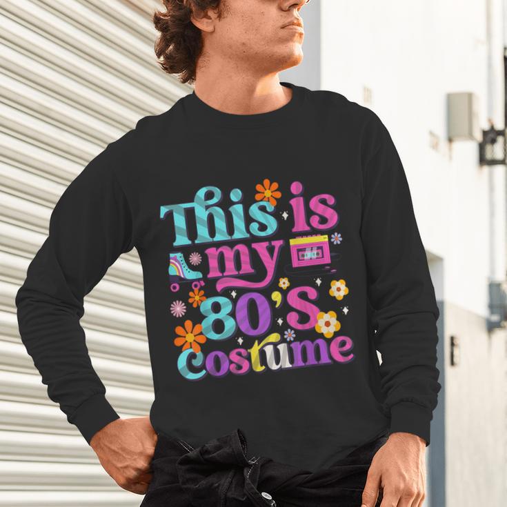 Vintage 80s Costume Nostalgia 1980s Fashion Cute Girls Women Unisex Long Sleeve T-Shirt