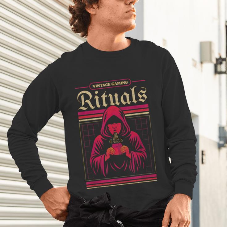 Vintage Gaming Rituals Retro Gamer Nostalgia Vintage Games Unisex Long Sleeve T-Shirt Vintage Gaming Rituals Retro Gamer Nostalgia Vintage Games Unisex Long Sleeve T-Shirt