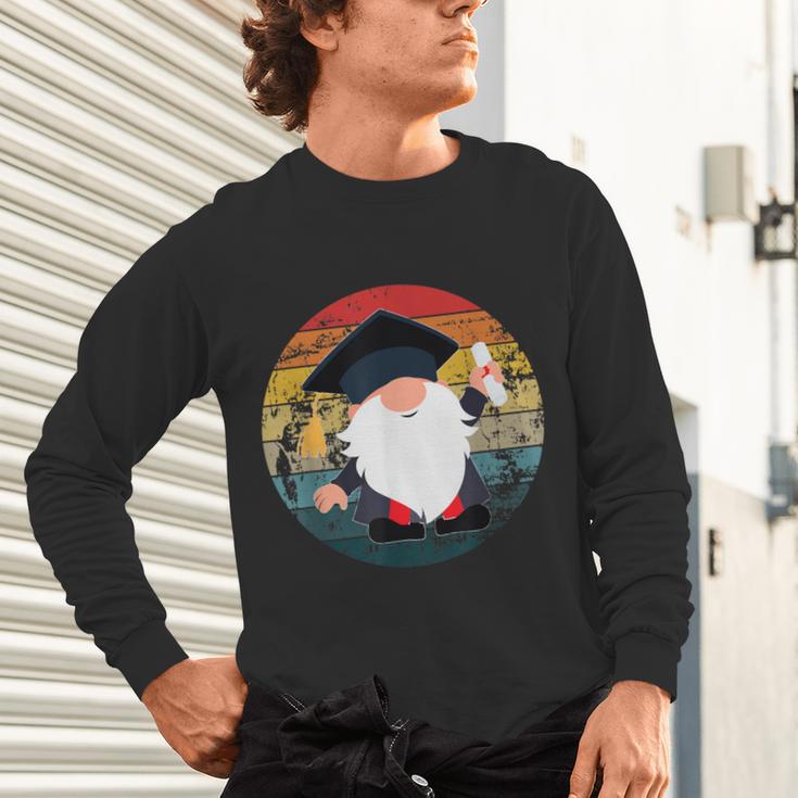 Vintage Graduation Gnome Unisex Long Sleeve T-Shirt