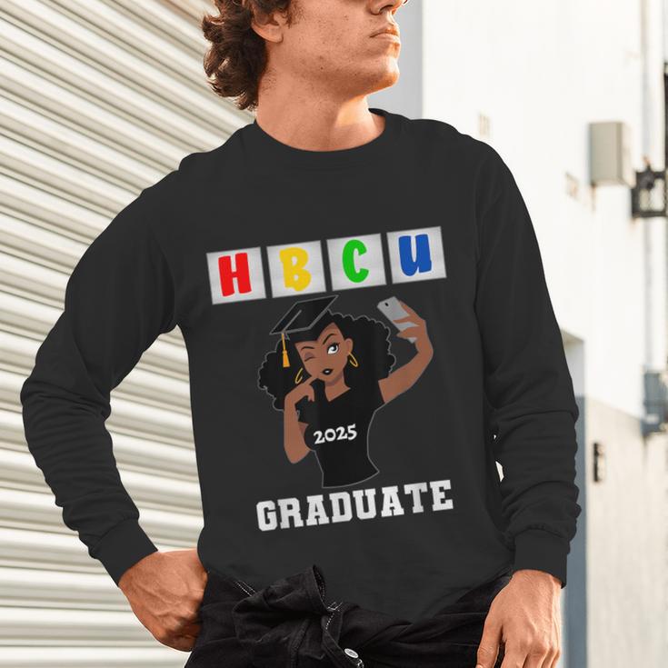 Women HBCU Grad 2025 College Graduation Apparel Unisex Long Sleeve T-Shirt