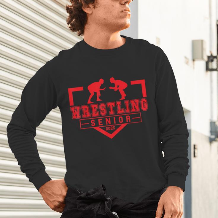 Wrestling Senior Night Wrestling Senior 2025 Graduation 11 Unisex Long Sleeve T-Shirt