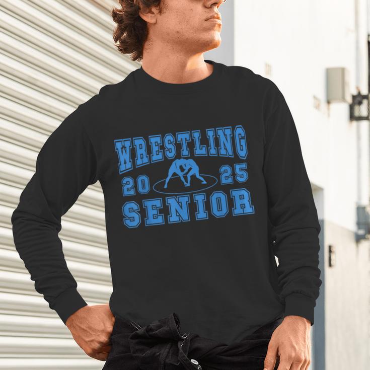 Wrestling Senior Night Wrestling Senior 2025 Graduation 44 Unisex Long Sleeve T-Shirt