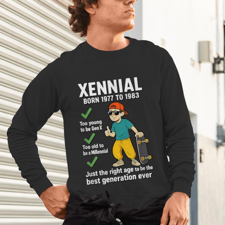 Xennial Born 1977 To 1983 Nostalgia Unisex Long Sleeve T-Shirt