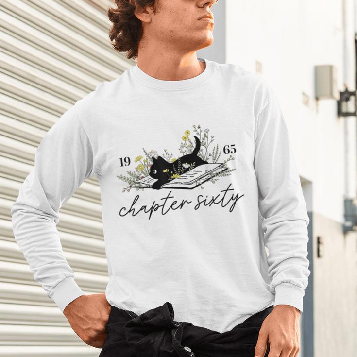 1965 Chapter Sixty Book Cat Lover 60th Birthday For Men Women Unisex Long Sleeve T-Shirt 1965 Chapter Sixty Book Cat Lover 60th Birthday For Men Women Unisex Long Sleeve T-Shirt