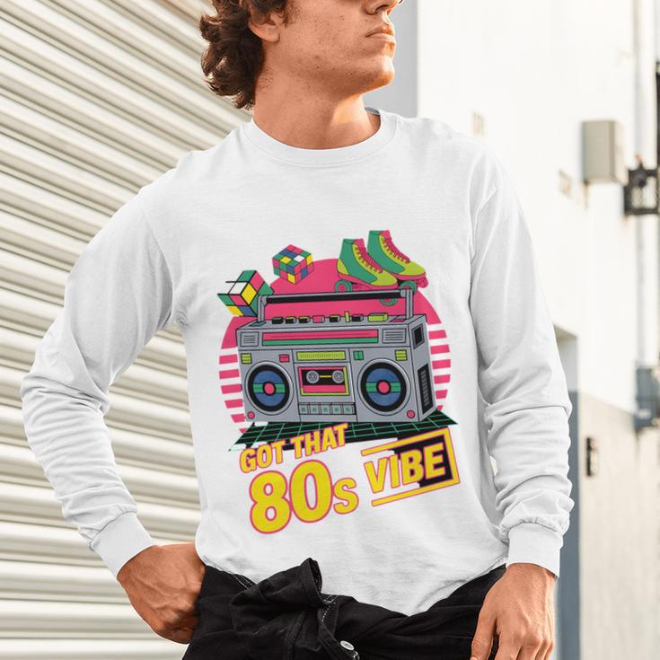 1980s 80s Reunion Nostalgia Memories Music School Grew Up Premium Tri-Blend Unisex Long Sleeve T-Shirt