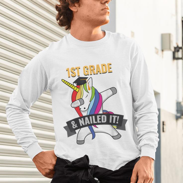 1ST GRADE NAILED IT UNICORN DABBING GRADUATION T-SHIRT Unisex Long Sleeve T-Shirt