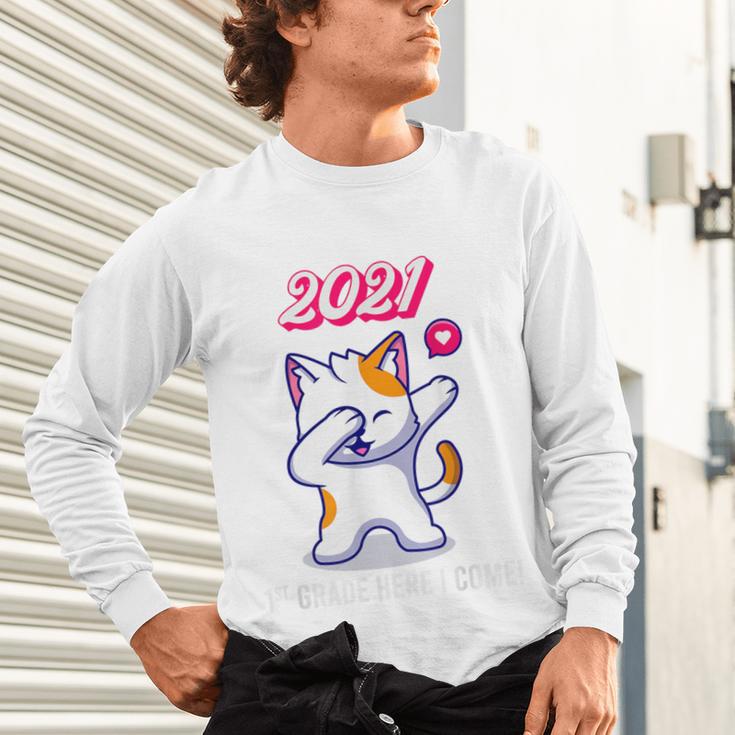 2021 Kindergarden Graduation Celebration Dapping Cat For Men Women Kids Unisex Long Sleeve T-Shirt