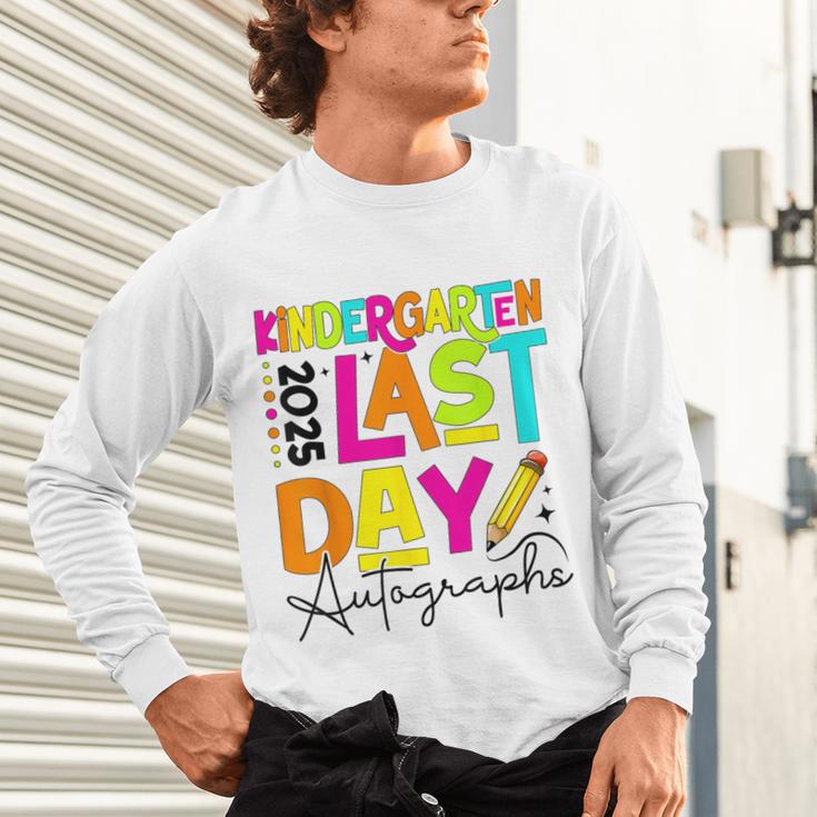 2025 Last Day Of School Autograph Kindergarten Graduation Unisex Long Sleeve T-Shirt