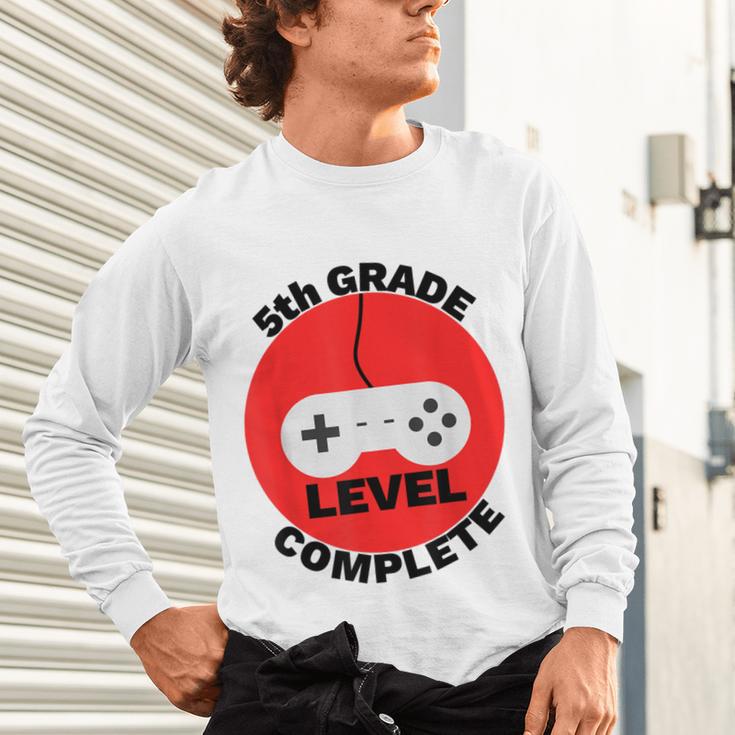 5th Grade Level Complete Gamer Graduation Unisex Long Sleeve T-Shirt