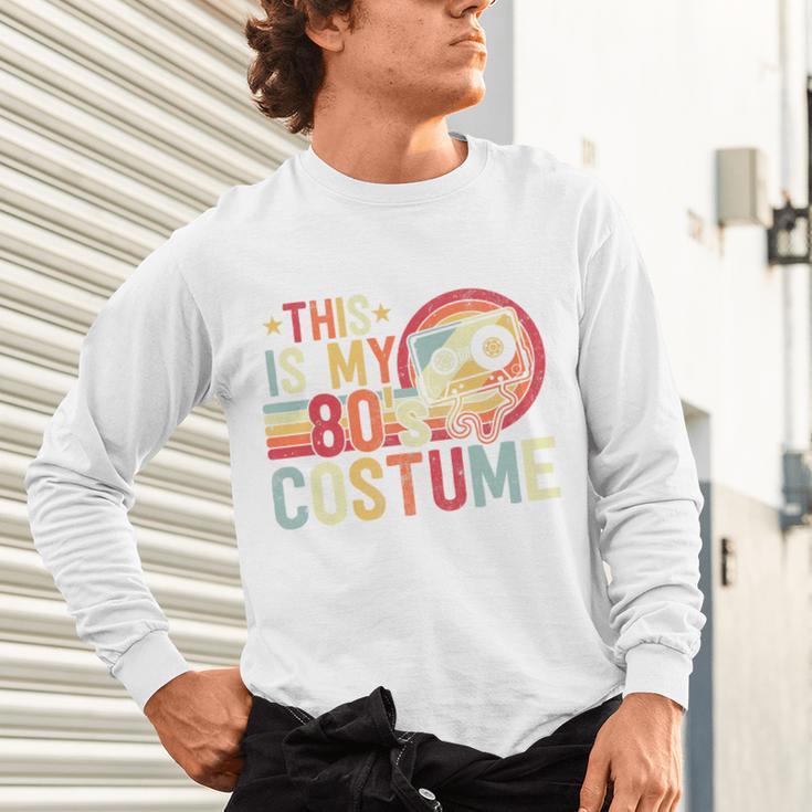 This Is My 80s Costume Vintage Style Nostalgia 1980s Retro Premium Tri-Blend Unisex Long Sleeve T-Shirt