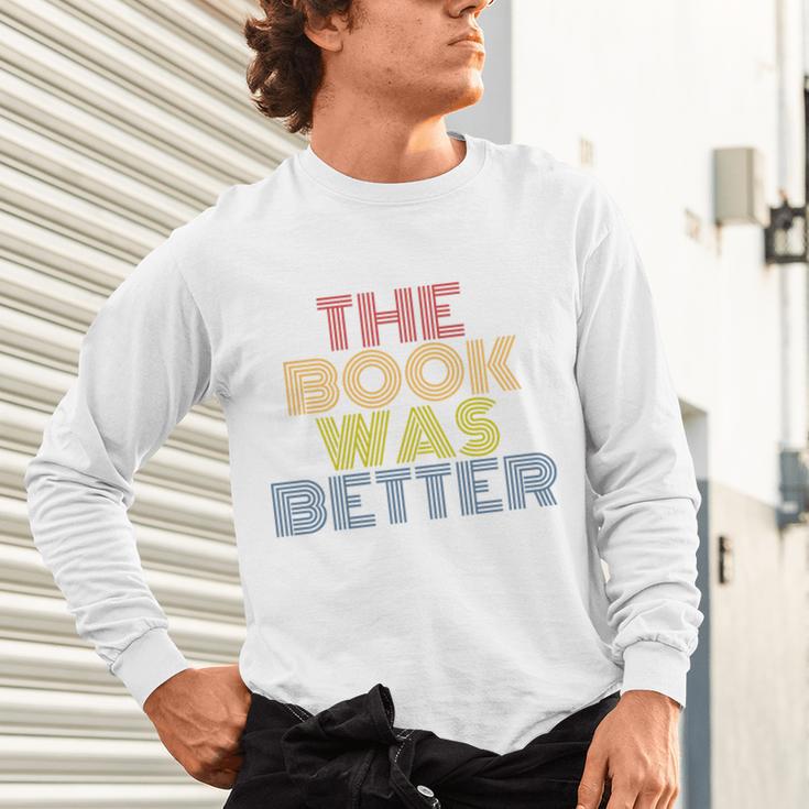 The Book Was Better Retro 70s Vintage Premium Tri-Blend Unisex Long Sleeve T-Shirt The Book Was Better Retro 70s Vintage Premium Tri-Blend Unisex Long Sleeve T-Shirt
