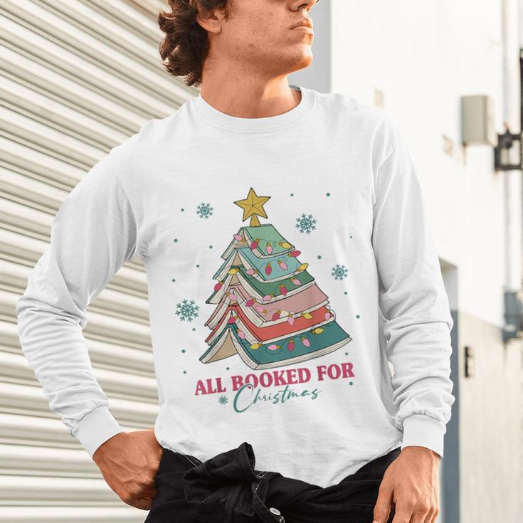 All Booked For Christmas Book Christmas Tree Lights Bookish Unisex Long Sleeve T-Shirt All Booked For Christmas Book Christmas Tree Lights Bookish Unisex Long Sleeve T-Shirt
