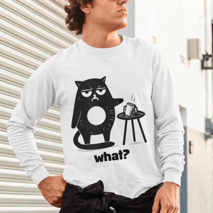 Cat What Humor Introvert Anti-Social Unisex Long Sleeve T-Shirt Cat What Humor Introvert Anti-Social Unisex Long Sleeve T-Shirt