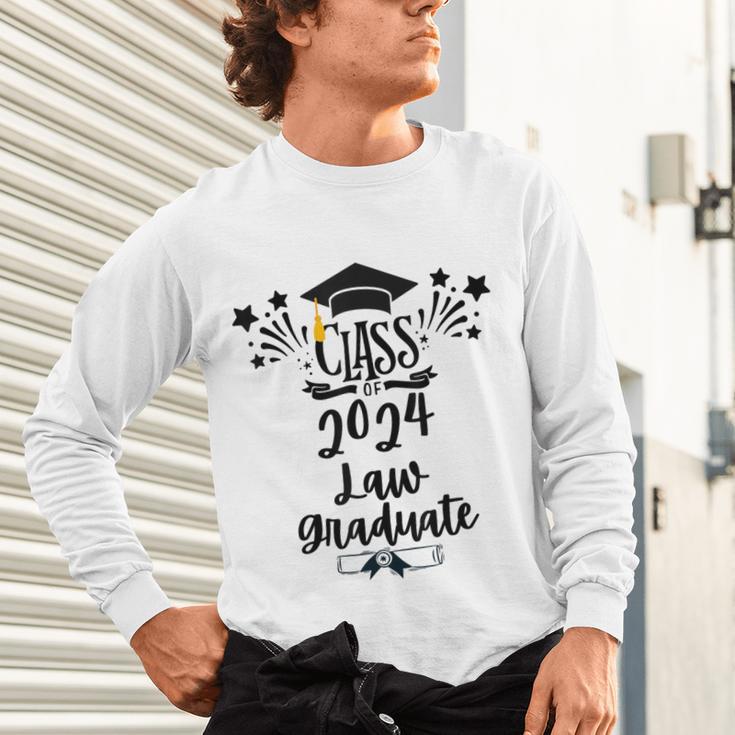 Class Of 2024 Law Graduation 2024 JD Degree Law Graduate Unisex Long Sleeve T-Shirt