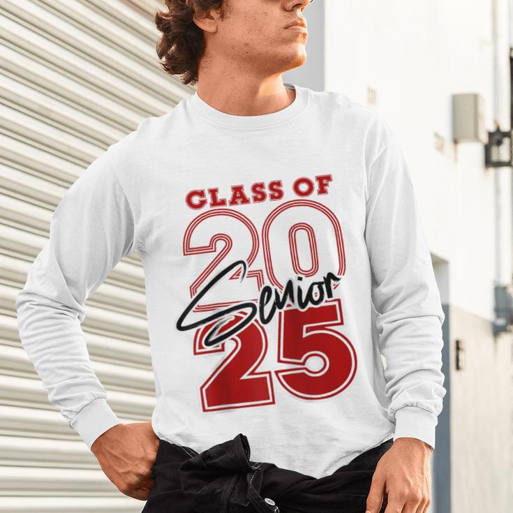 Class Of 2025 Senior 2025 Graduation Red Raglan Baseball Tee Unisex Long Sleeve T-Shirt