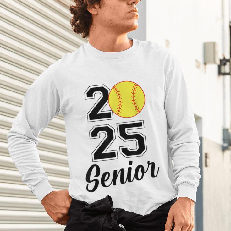 Class Of 2025 Softball Senior Graduation Graduate Women Unisex Long Sleeve T-Shirt