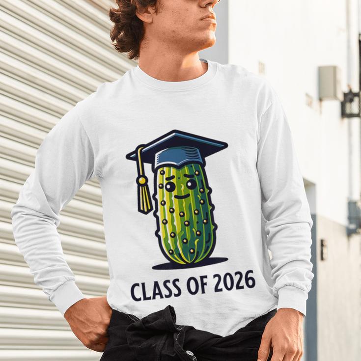 Class Of 2026 Graduation Pickle Trendy Graduate Humor Unisex Long Sleeve T-Shirt
