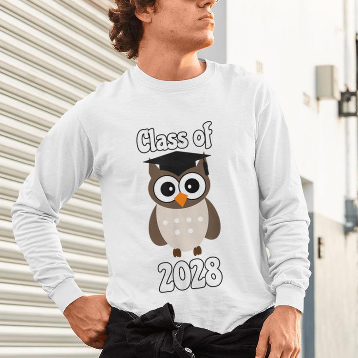 Class Of 2028 TShirt Back To School Graduation Year Boy Girl Unisex Long Sleeve T-Shirt