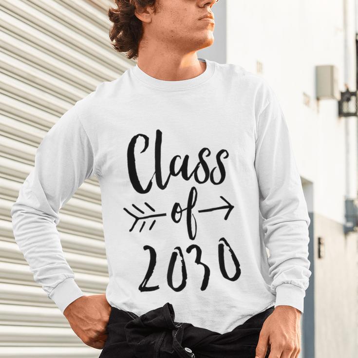 Class Of 2030 Graduation Kindergarten Seniors Unisex Long Sleeve T-Shirt