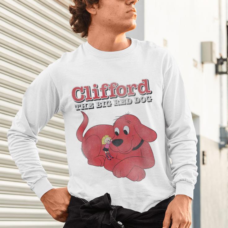 Clifford The Big Red Dog Clifford And Emily Book Cover Unisex Long Sleeve T-Shirt