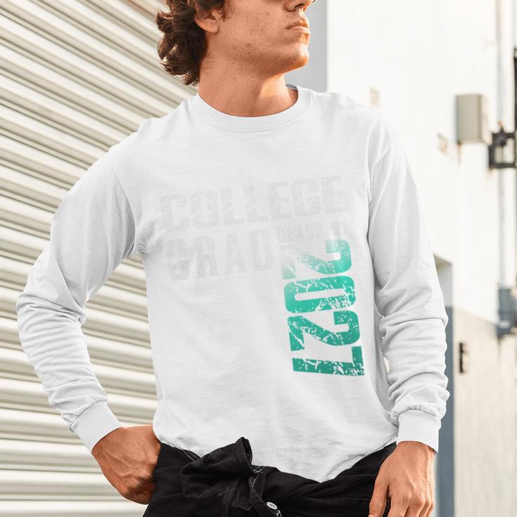 College Grad Class Of 2027 Graduation Unisex Long Sleeve T-Shirt