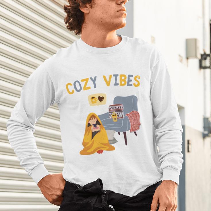 Cozy Vibes Atmospheric Introvert Unisex Long Sleeve T-Shirt