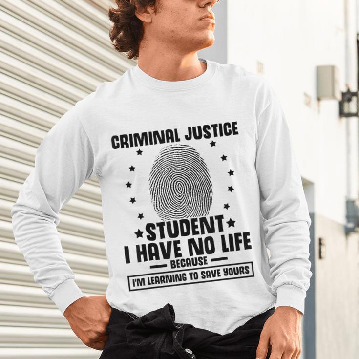 Criminal Justice School Degree Graduation Day Student Unisex Long Sleeve T-Shirt