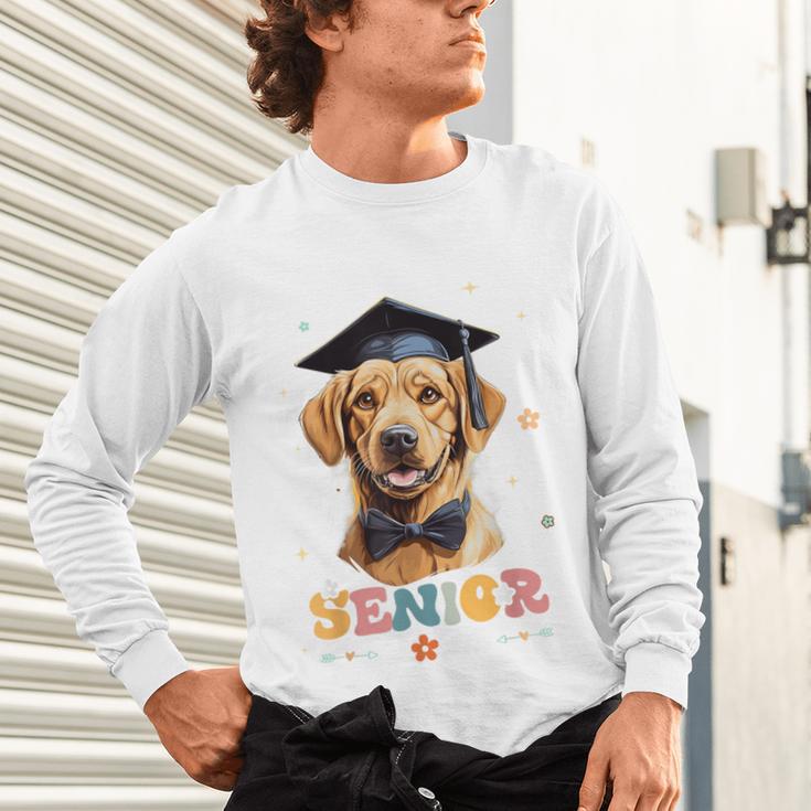 Dog Class Of 2024 Graduation Senior 2024 Men Women Girls Kids Unisex Long Sleeve T-Shirt