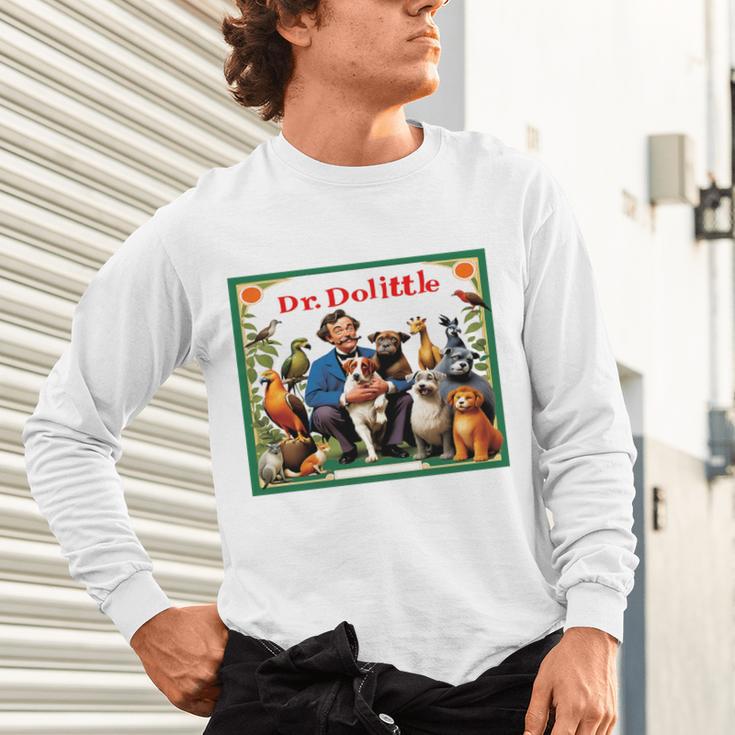 Dr Dolittle Children's Book Cover Premium Tri-Blend Unisex Long Sleeve T-Shirt