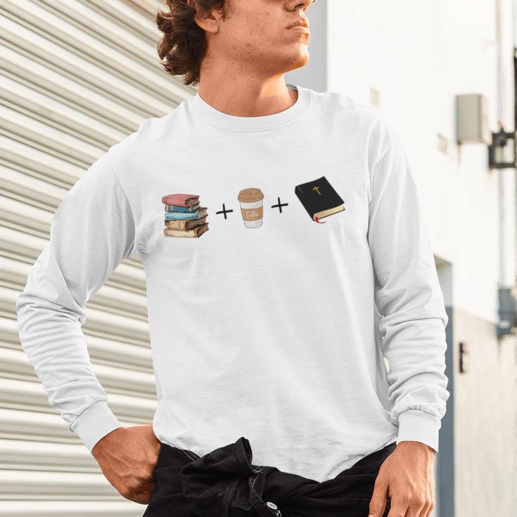 Everything a Girl Needs Books Coffee Jesus Unisex Long Sleeve T-Shirt Everything a Girl Needs Books Coffee Jesus Unisex Long Sleeve T-Shirt