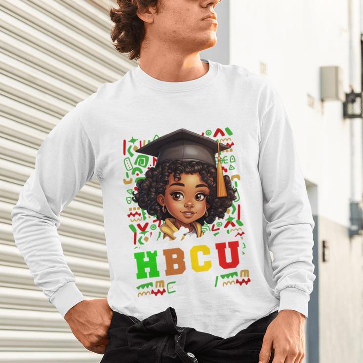 Future HBCU Grad Girl Kids Graduation HBCU College Unisex Long Sleeve T-Shirt